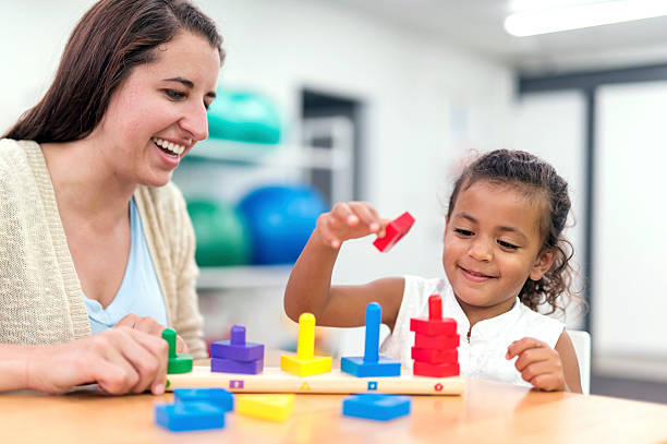 Parent and therapist working together